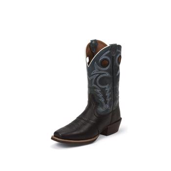 Justin Boots Silver BLACK DEERCOW
